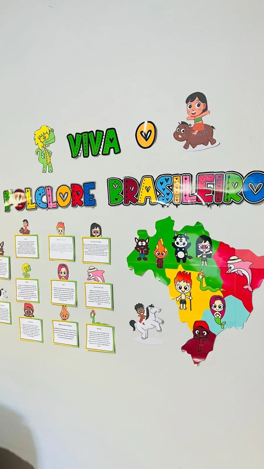 Painel Interativo Viva o Folclore Brasileiro com Mapa e Fichas de — amostra 2: Valorize a cultura nacional