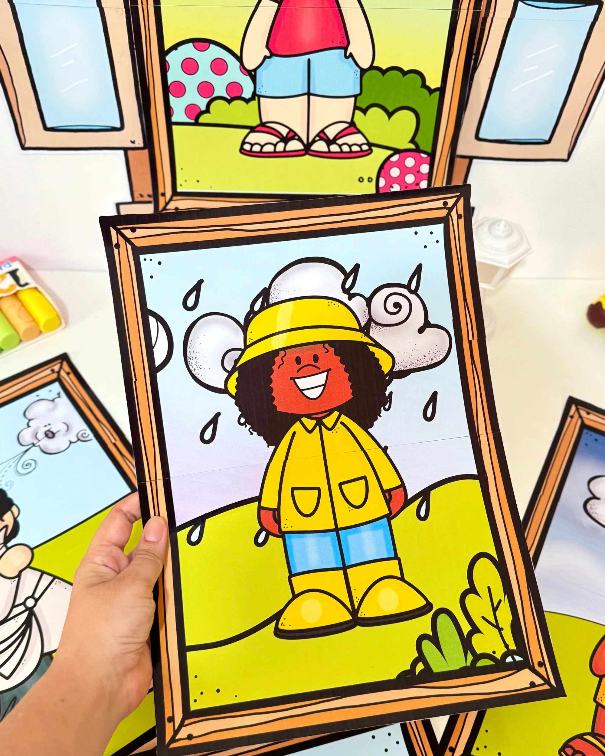 Painel Janela do Tempo para Educação Infantil | Rotina Escolar — amostra 2: Torne o momento de observar e conversar sobre o…