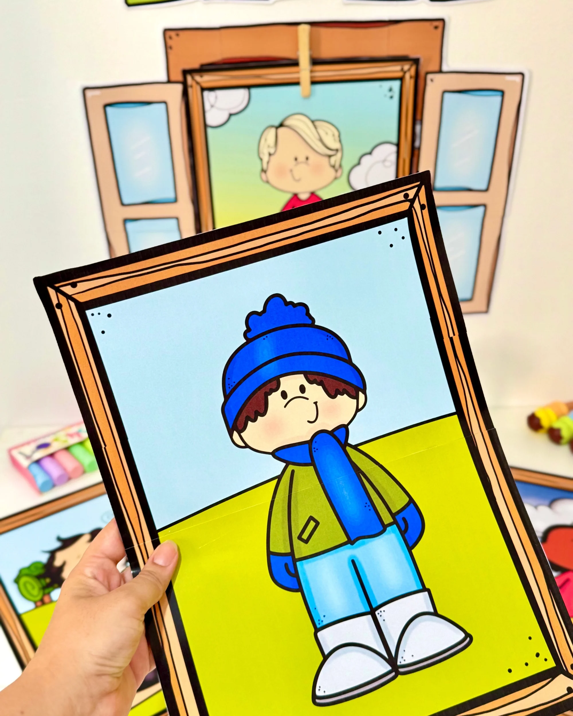 Painel Janela do Tempo para Educação Infantil | Rotina Escolar — amostra 3: Torne o momento de observar e conversar sobre o…