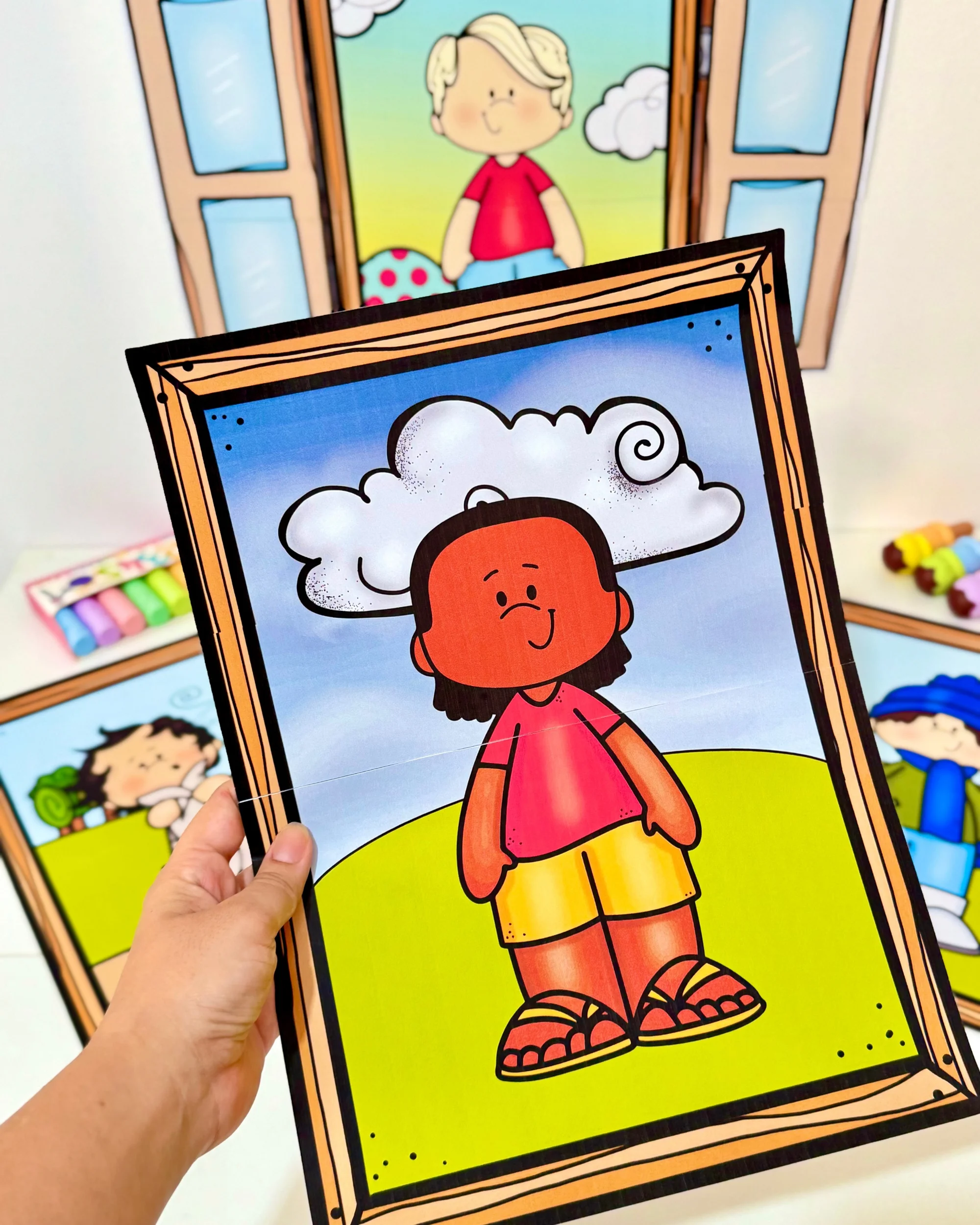 Painel Janela do Tempo para Educação Infantil | Rotina Escolar — amostra 4: Torne o momento de observar e conversar sobre o…