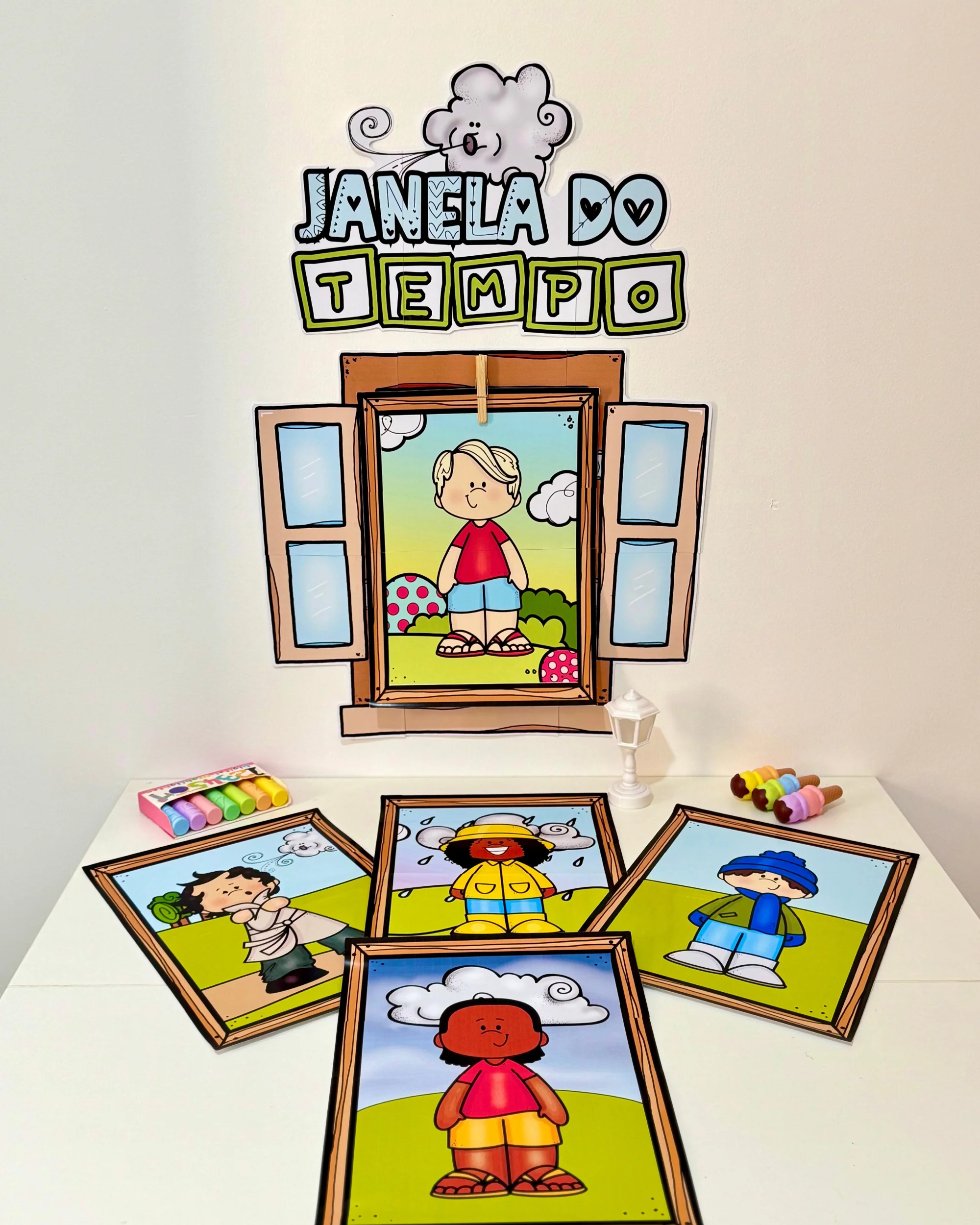 Painel Janela do Tempo para Educação Infantil | Rotina Escolar — capa do material