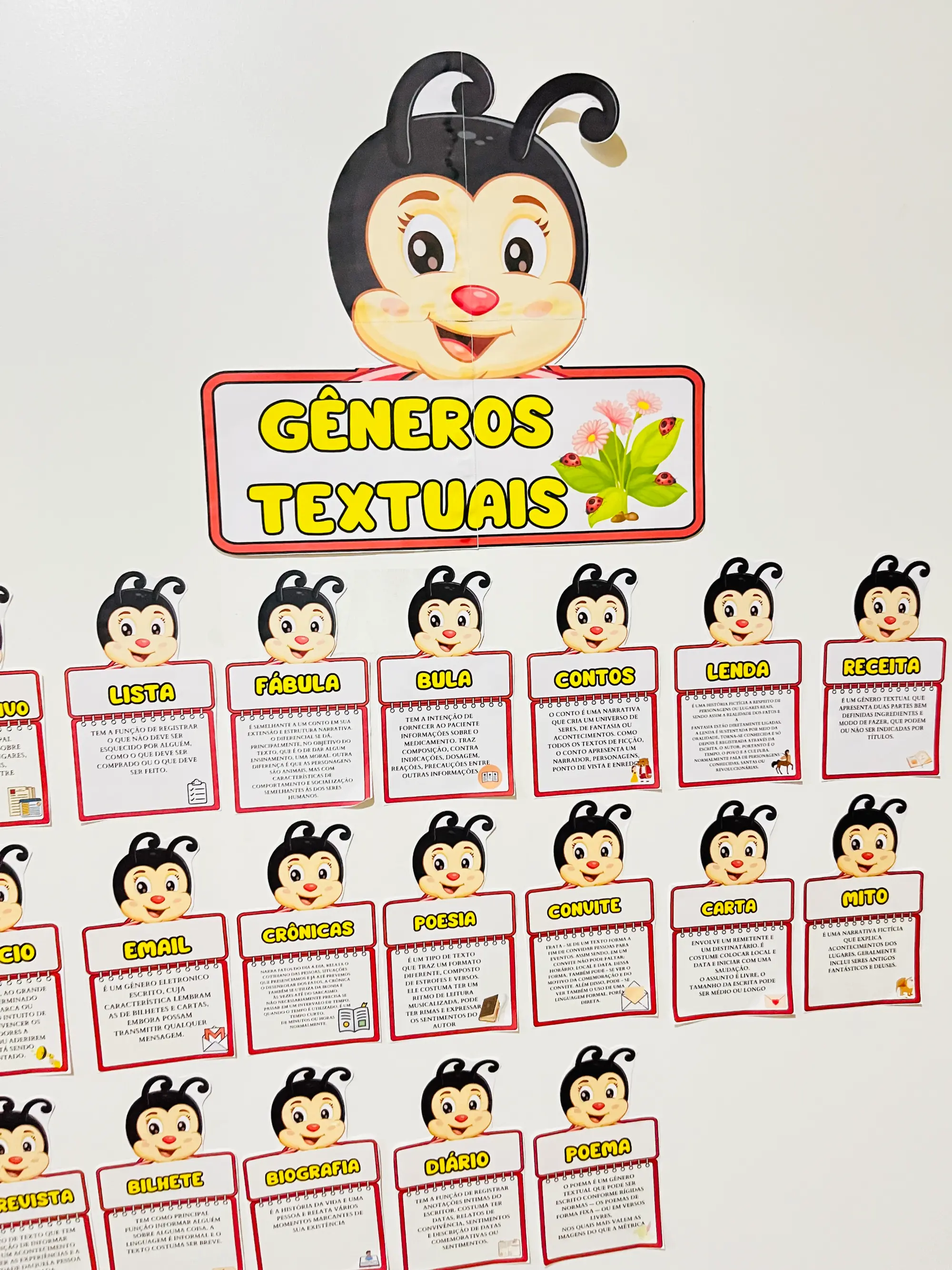 Painel Joaninha dos Gêneros Textuais | 3º ao 5º Ano — amostra 3: Transforme o estudo dos gêneros textuais em uma… Painel Joaninha dos Gêneros Textuais | 3º ao 5º Ano — amostra 3: Transforme o estudo dos gêneros textuais em uma…