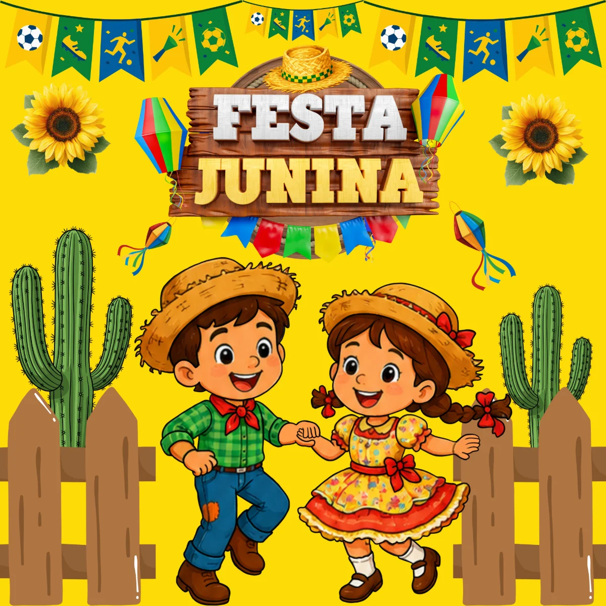 🎉🌻 PAINEL JUNINO GIGANTE – 40 FOLHAS A4 🌻🎉 — amostra 2: 🎉🌻 PAINEL JUNINO GIGANTE – 40 FOLHAS A4 🌻🎉 Transforme sua…
