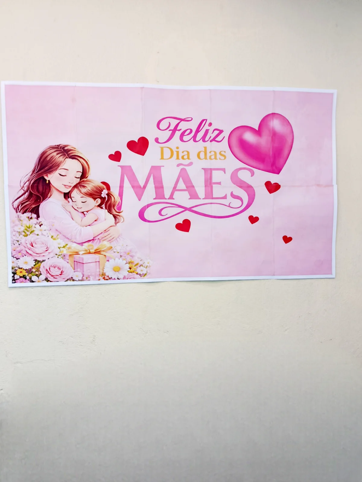 Painel + Lembrancinha Interativa – Dia das Mães — amostra 2: Formato e entrega
