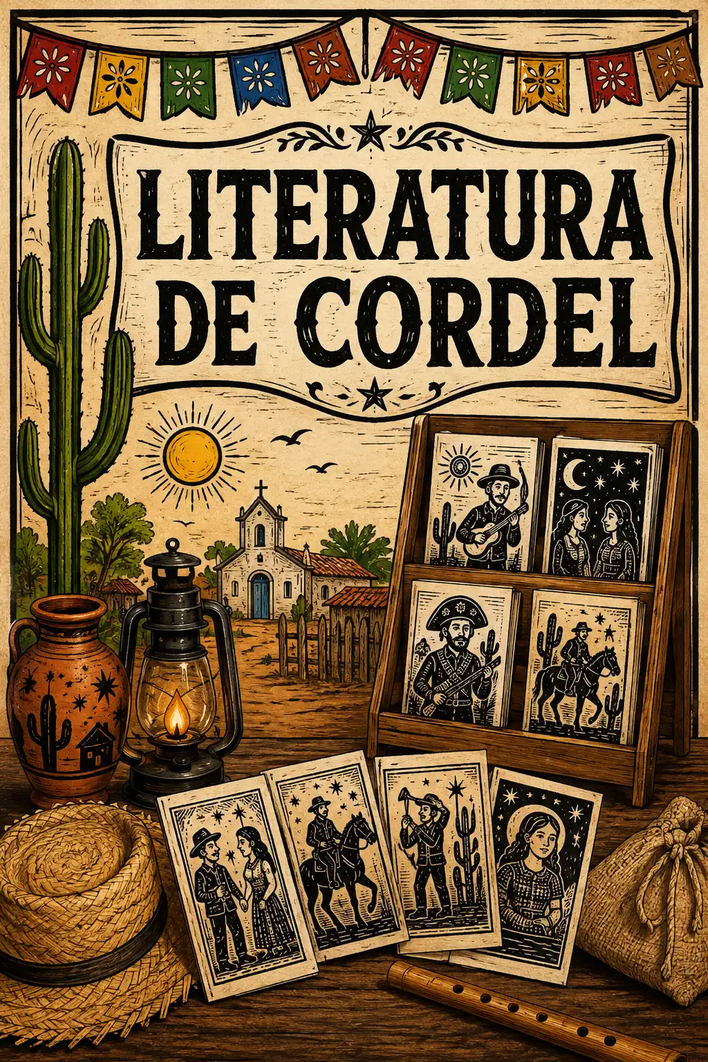 🌵📚 PAINEL LITERATURA DE CORDEL – 30 FOLHAS A4 📚🌵 — amostra 2: 🌵📚 PAINEL LITERATURA DE CORDEL – 30 FOLHAS A4 📚🌵Leve…