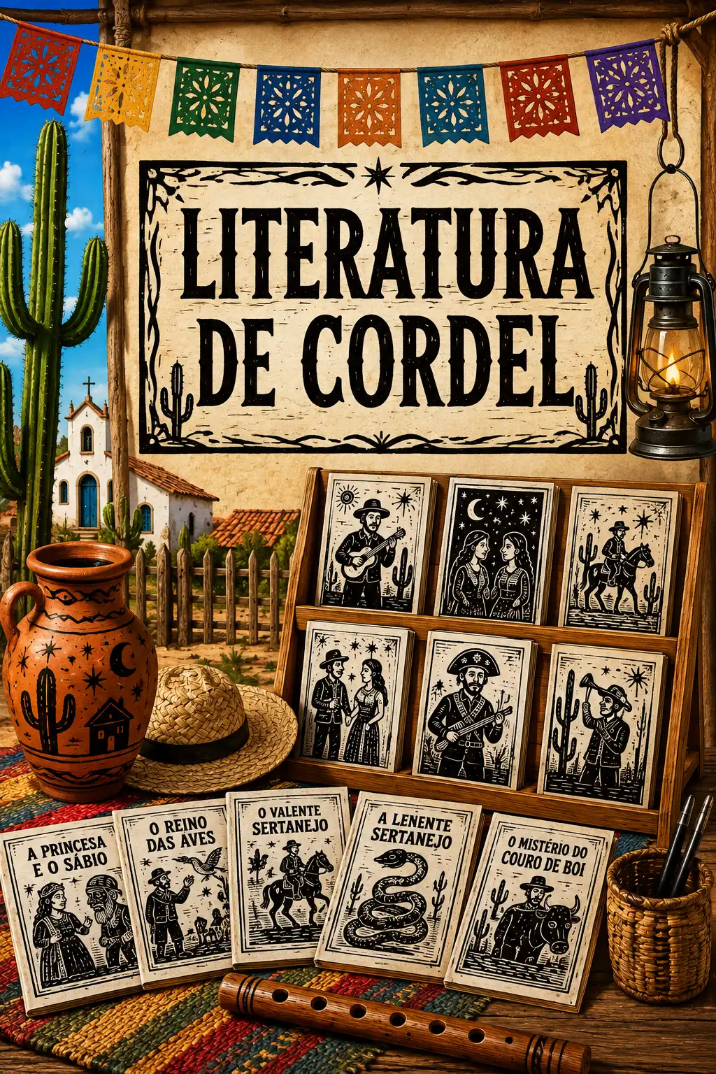 🌵📚 PAINEL LITERATURA DE CORDEL – 30 FOLHAS A4 📚🌵 — amostra 3: 🌵📚 PAINEL LITERATURA DE CORDEL – 30 FOLHAS A4 📚🌵Leve…