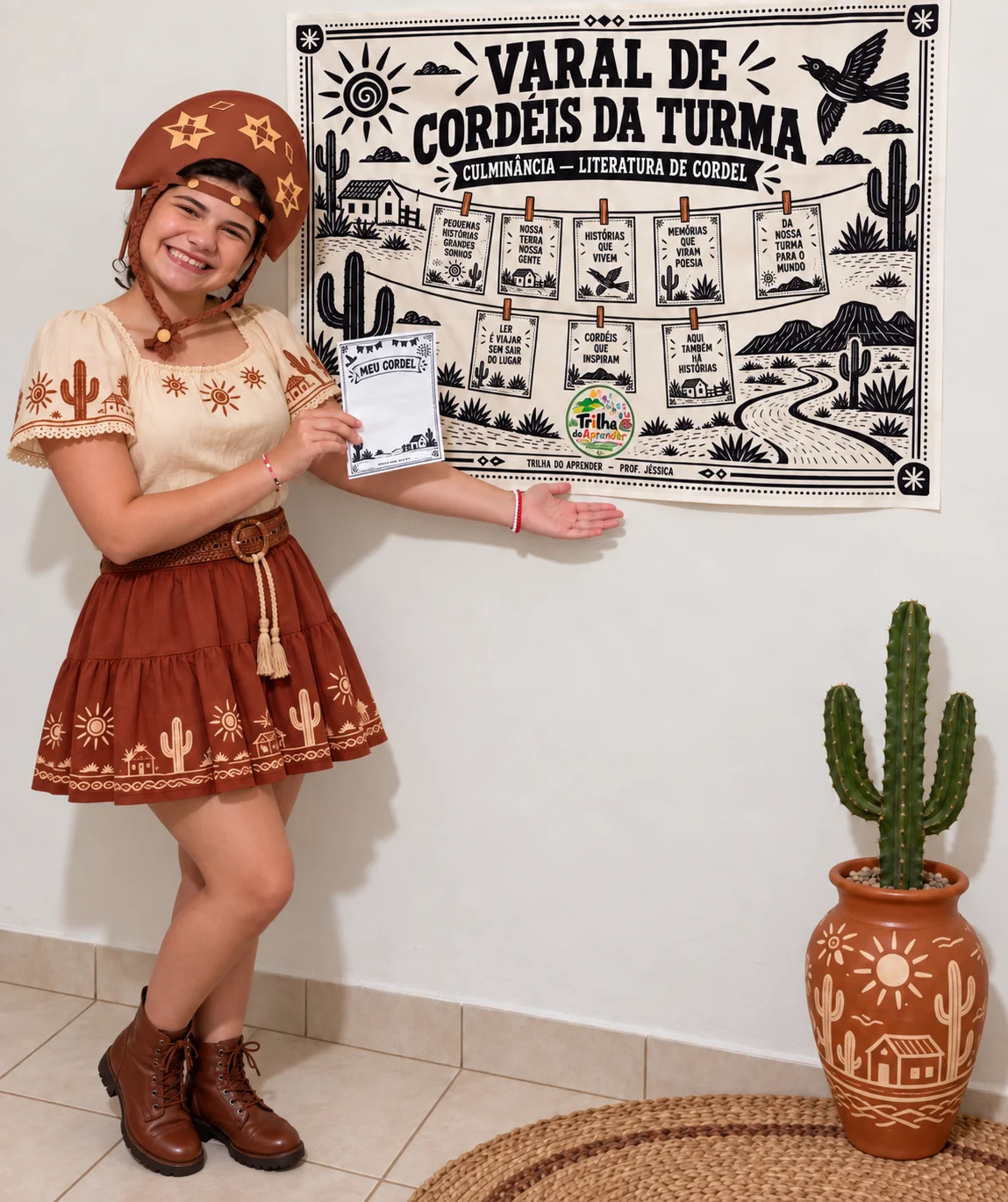 PAINEL LITERATURA DE CORDEL – VARAL DE CORDÉIS — amostra 1: Deixe a apresentação dos cordéis da sua turma ainda mais bonita…