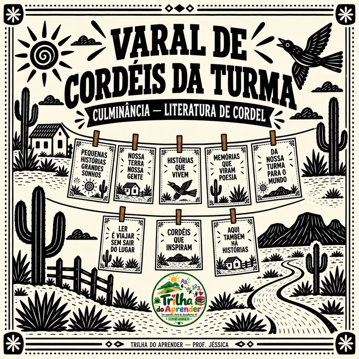 PAINEL LITERATURA DE CORDEL – VARAL DE CORDÉIS — capa do material