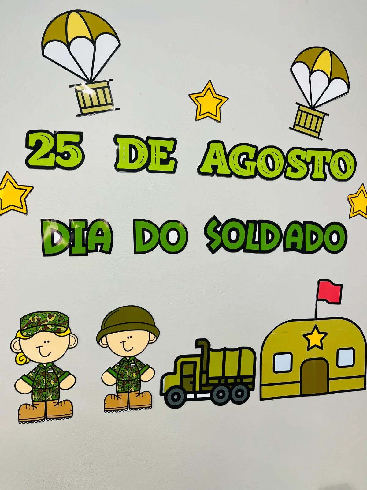 PAINEL LÚDICO DIA DO SOLDADO - ANOS INICIAIS — amostra 3: Painel Dia do Soldado 🌟Vamos homenagear quem protege a pátria…