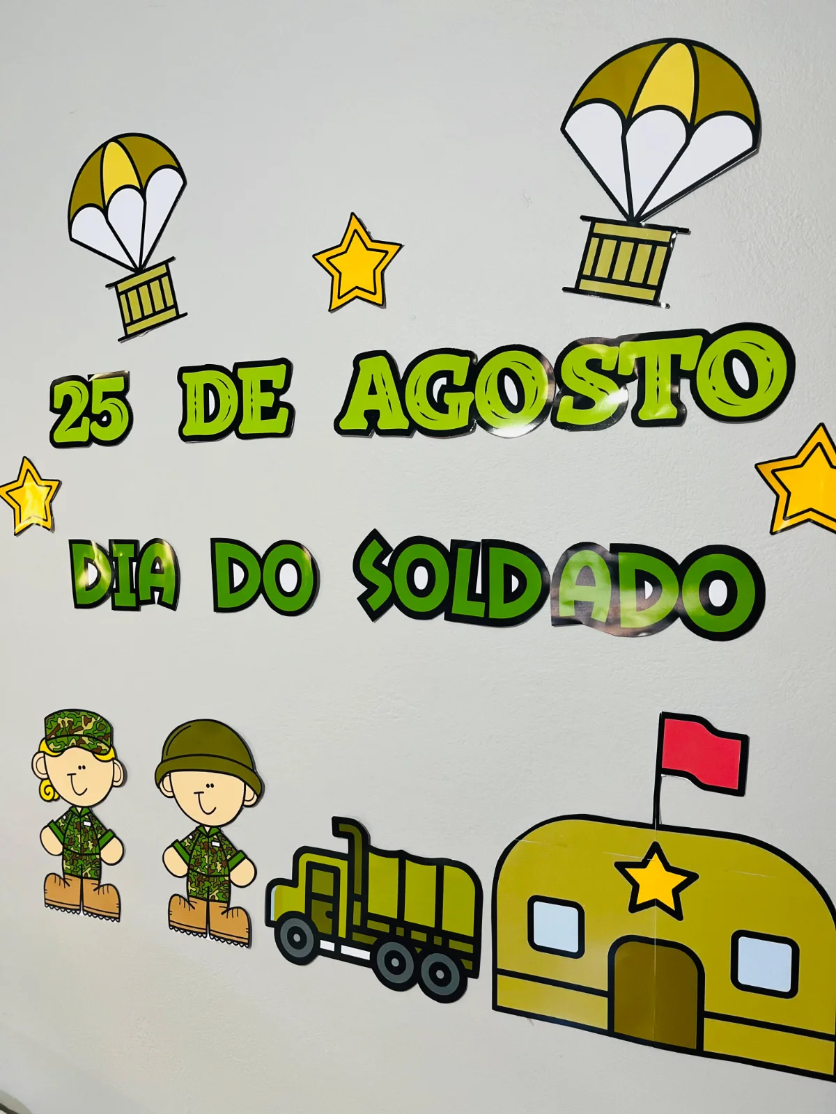 PAINEL LÚDICO DIA DO SOLDADO - ANOS INICIAIS — amostra 4: Painel Dia do Soldado 🌟Vamos homenagear quem protege a pátria…