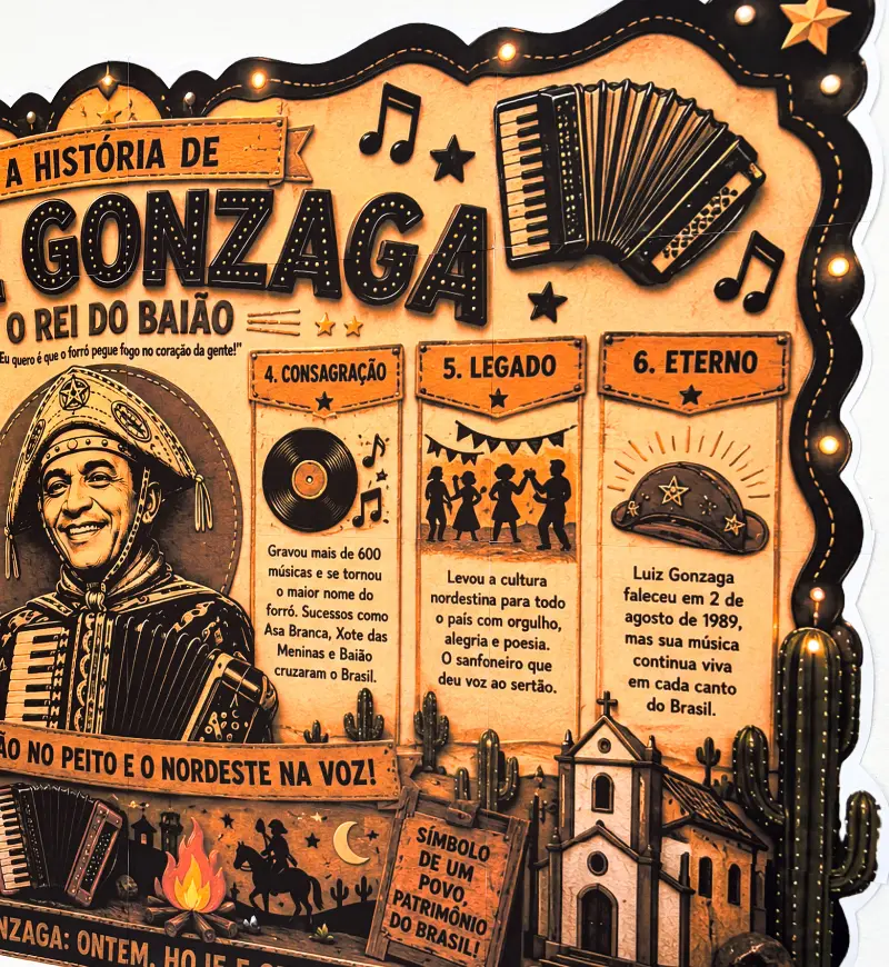 Painel Luiz Gonzaga: História e Cultura Nordestina em PDF — amostra 3: Como usar o painel em sala de aula