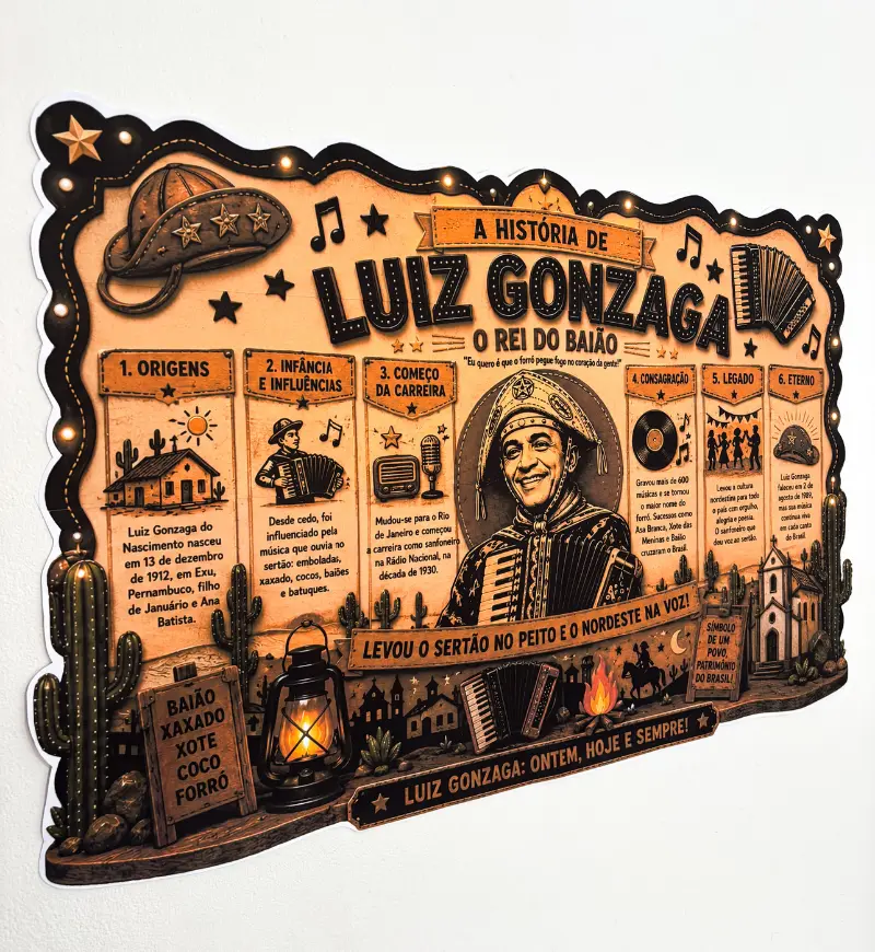 Painel Luiz Gonzaga: História e Cultura Nordestina em PDF — capa do material