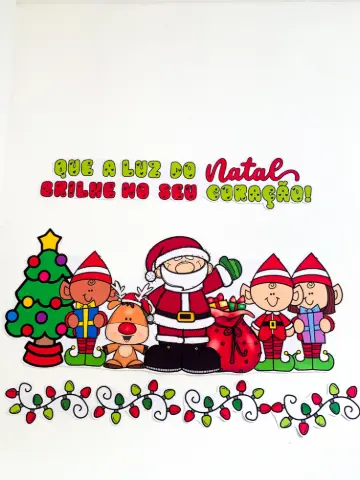 Painel Luz do Natal para Imprimir em PDF – Decoração para Escola — amostra 5: Painel Luz do Natal em PDF com 40 páginas…