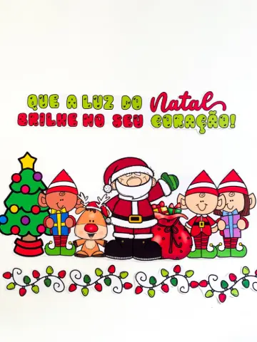 Painel Luz do Natal para Imprimir em PDF – Decoração para Escola — amostra 6: Painel Luz do Natal em PDF com 40 páginas…