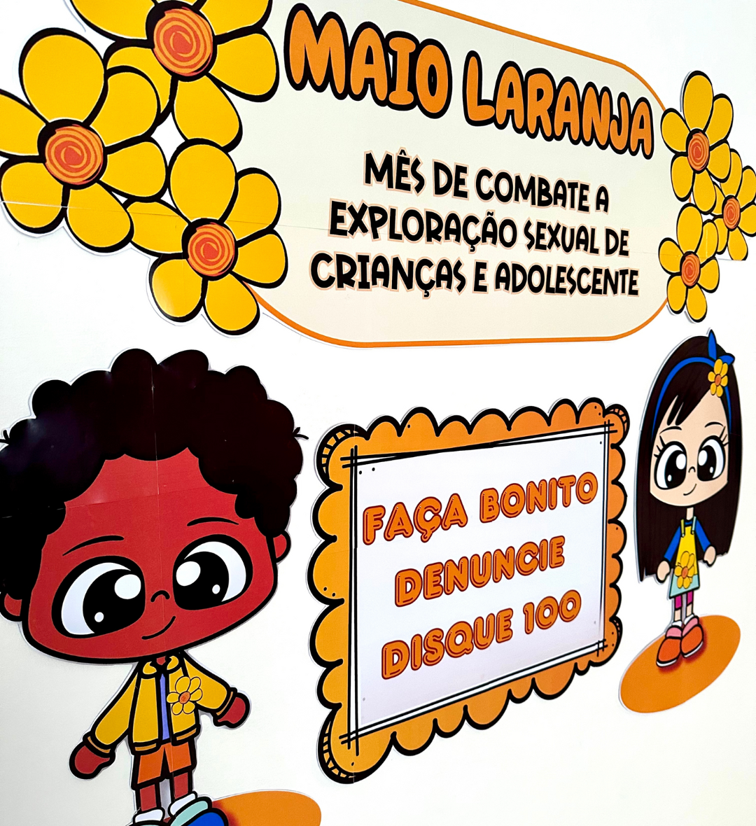 Painel Maio Laranja em PDF para Educação Infantil — Atividades para Educação Infantil: Trabalhe o Maio Laranja na Educação…