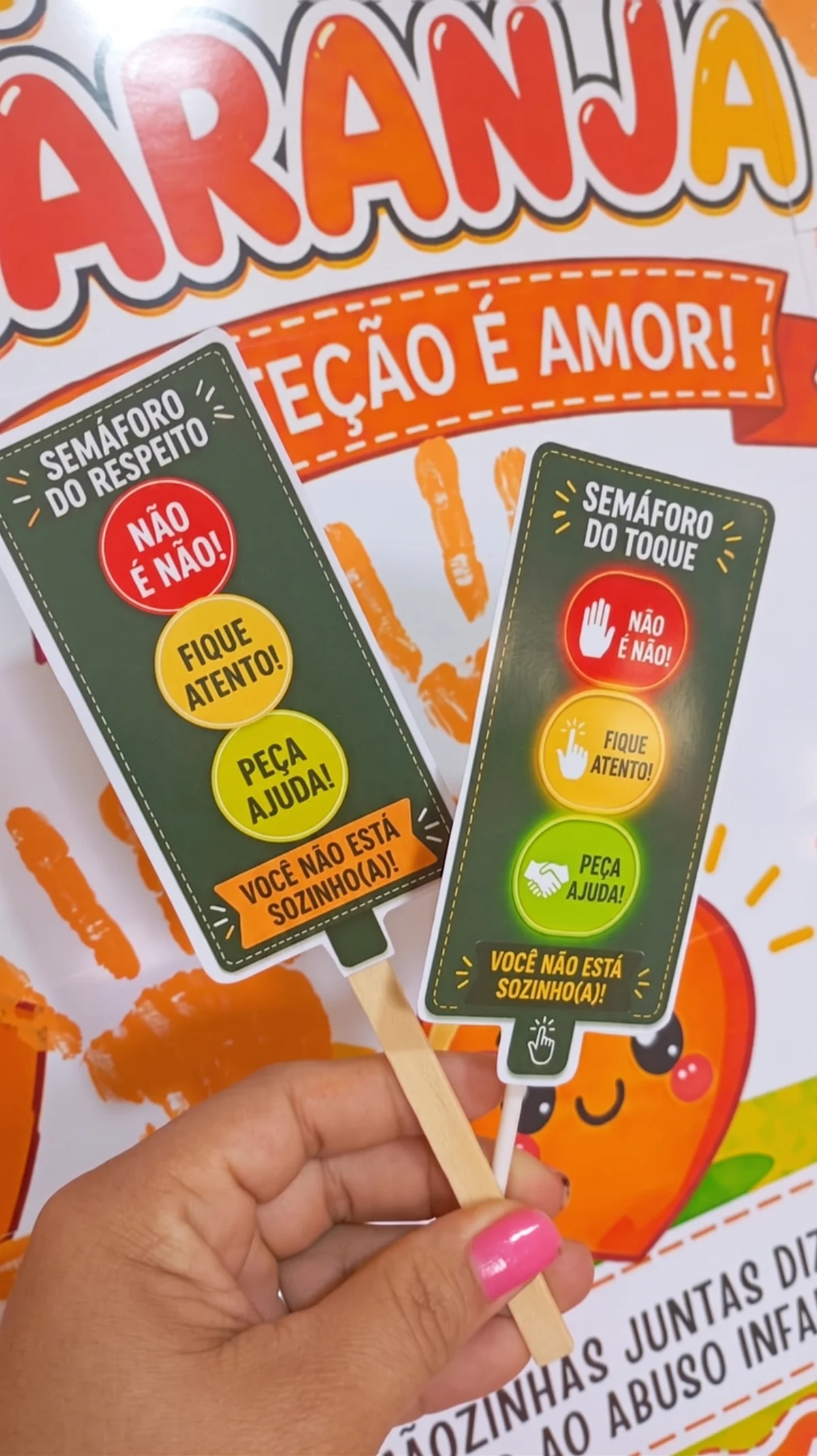 Painel Maio Laranja para Imprimir | Educação Infantil e Ensino Fundamental — amostra 5: Transforme sua sala de aula em um…