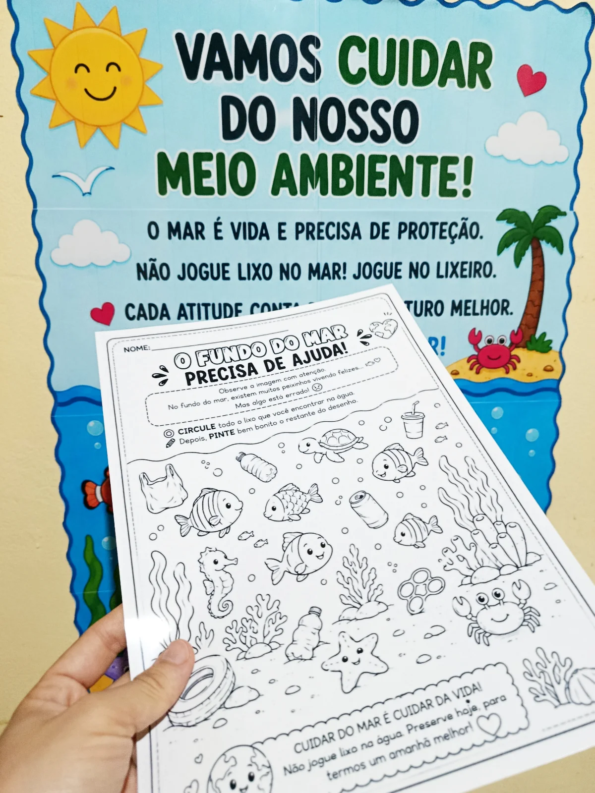Painel Meio Ambiente para Imprimir - Educação infantil — amostra 3: Que tal trabalhar a conscientização ambiental de forma…
