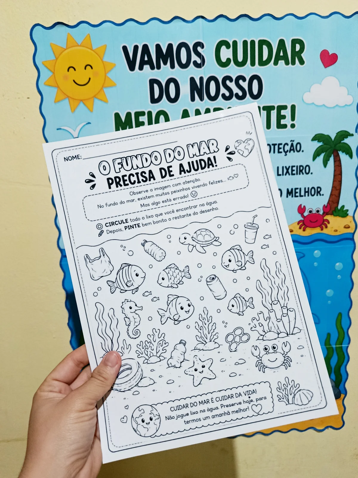 Painel Meio Ambiente para Imprimir - Educação infantil — amostra 5: Que tal trabalhar a conscientização ambiental de forma…