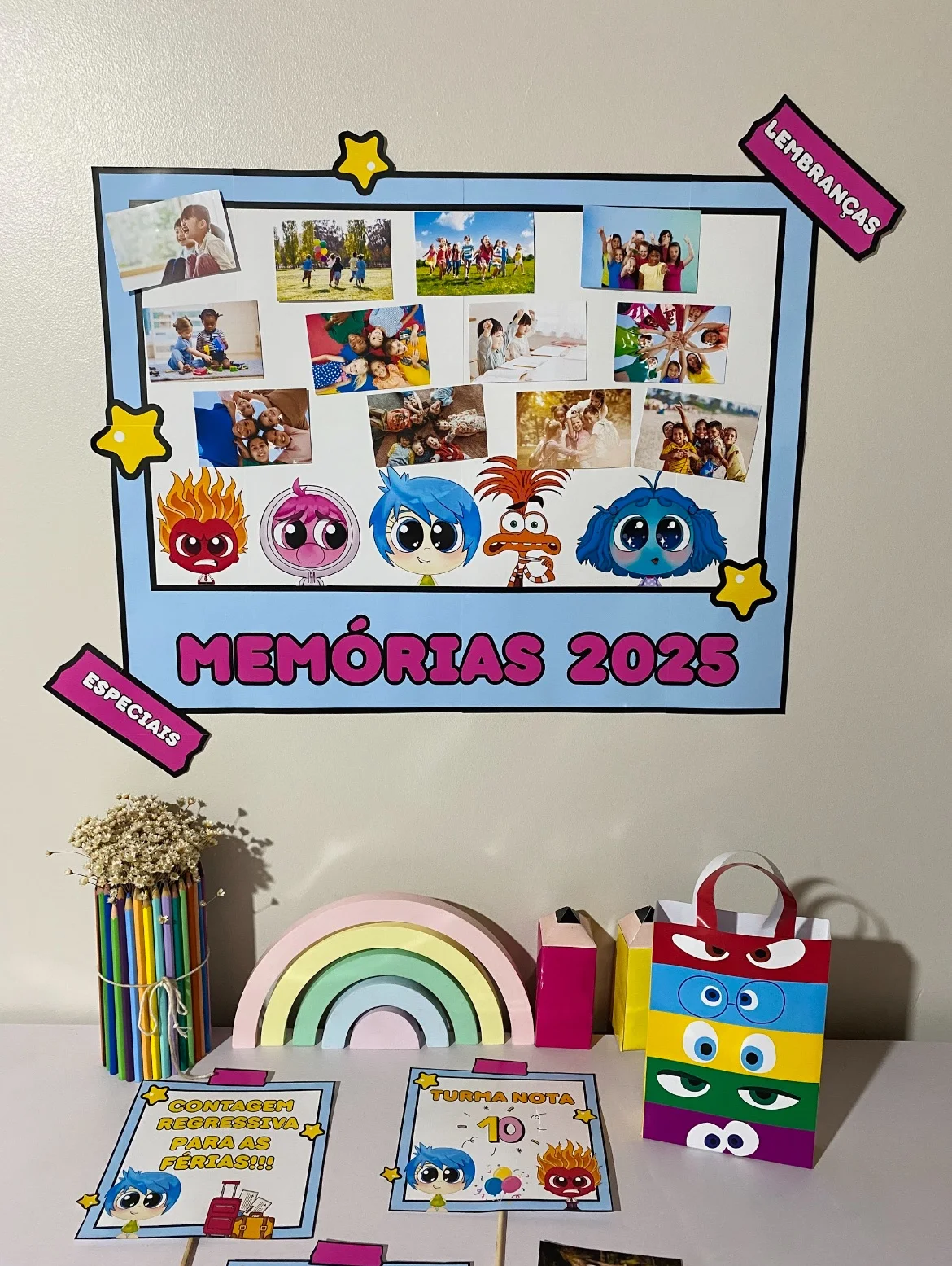 Painel memórias da turma + plaquinhas e lembrancinhas — amostra 8: KIT MEMÓRIAS 2025 – ✨ Encante seus alunos e registre os…