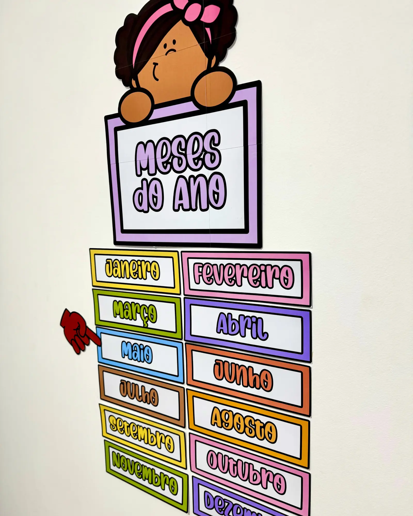 Painel Meses do Ano – Recurso Visual para Sala de Aula — amostra 2: Painel para utilizar com turmas da Educação Infantil e…