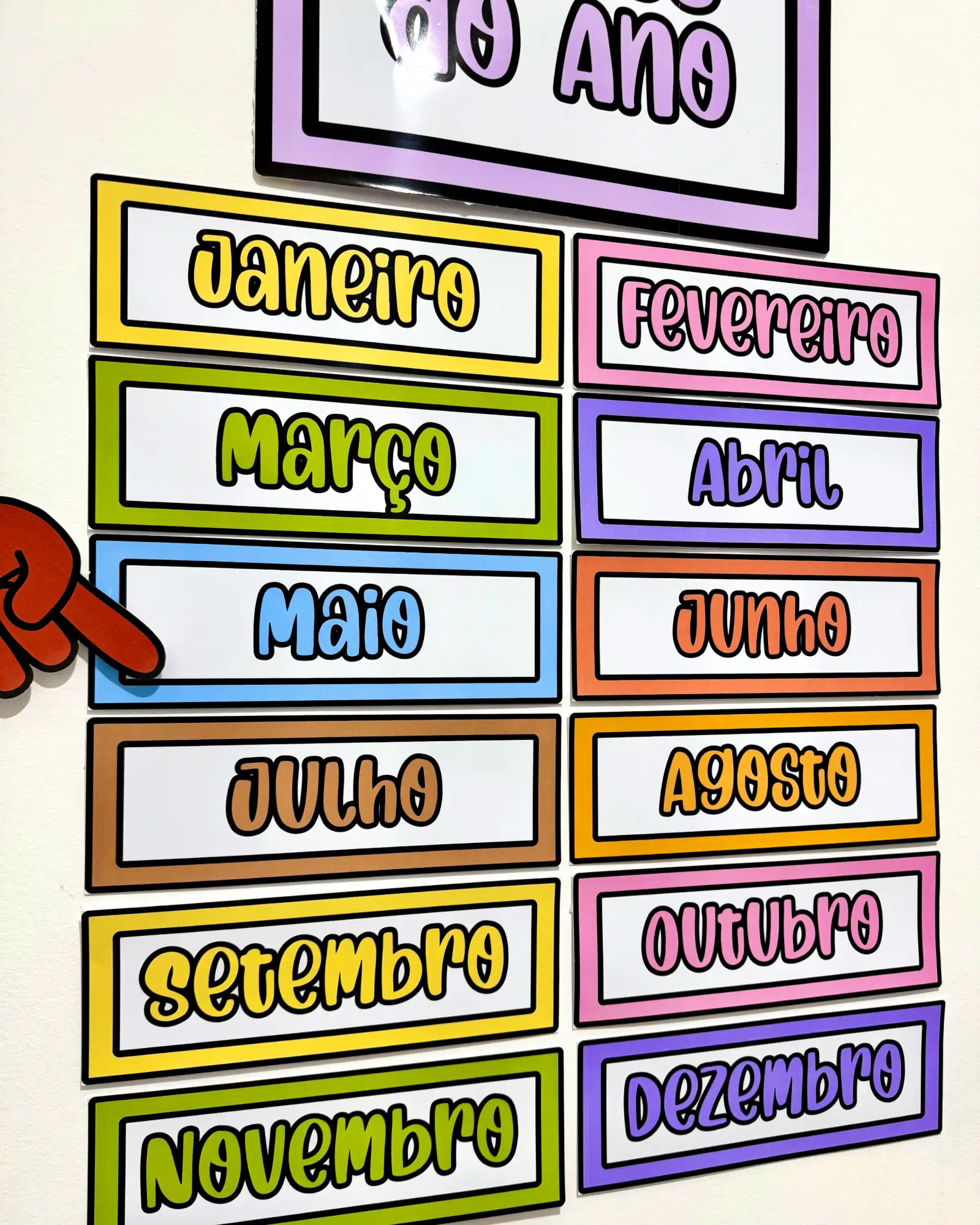 Painel Meses do Ano – Recurso Visual para Sala de Aula — capa do material
