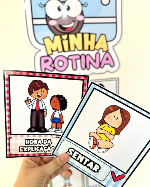 Painel minha rotina – ideal para a educação infantil e especial! – Atividade Pedagógica — amostra 1: O que vem no material