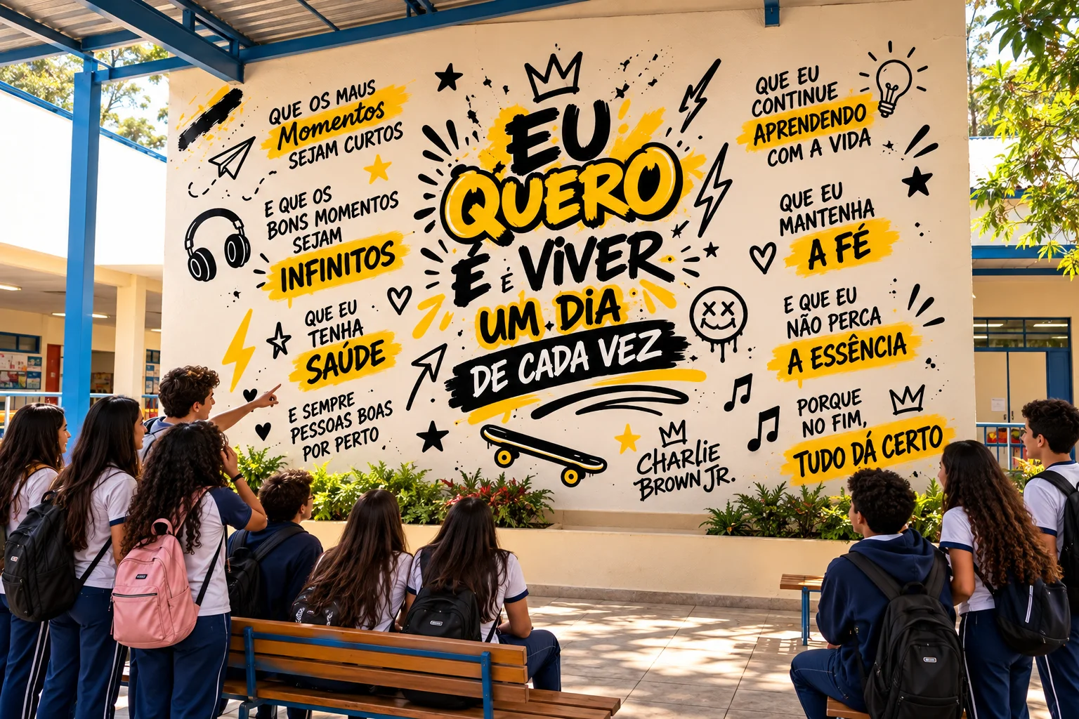 PAINEL MOTIVACIONAL PARA ADOLESCENTES NA ESCOLA — amostra 1: 🔥🎵 PAINEL MOTIVACIONAL PARA ADOLESCENTES – R$ 8,00! 🎵🔥