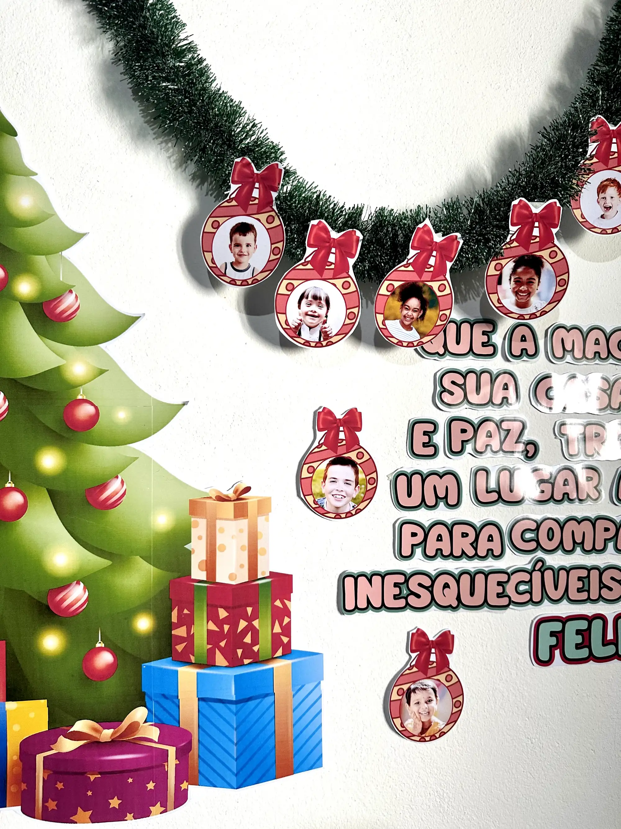 Painel Natal : Decoração Sala de aula Educação Infantil — amostra 2: Lindo Painel de Natal em PDF, já ampliado medindo 1,5m…