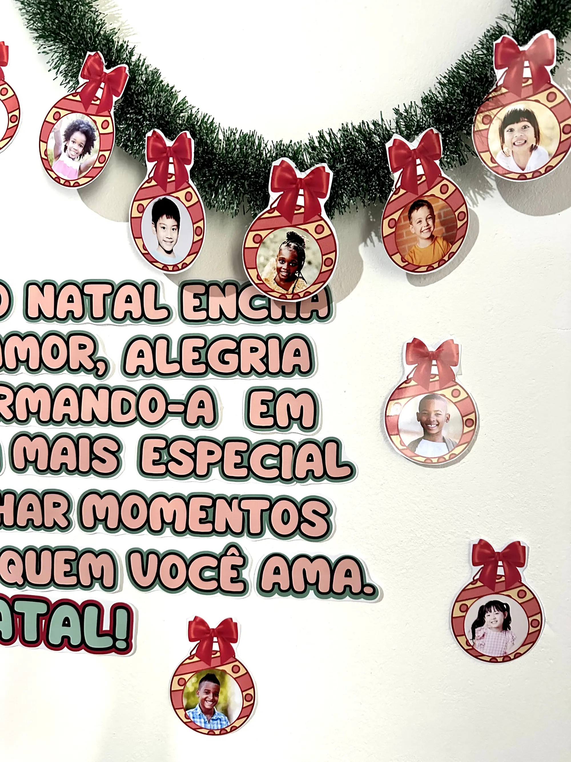 Painel Natal : Decoração Sala de aula Educação Infantil — amostra 6: Lindo Painel de Natal em PDF, já ampliado medindo 1,5m…