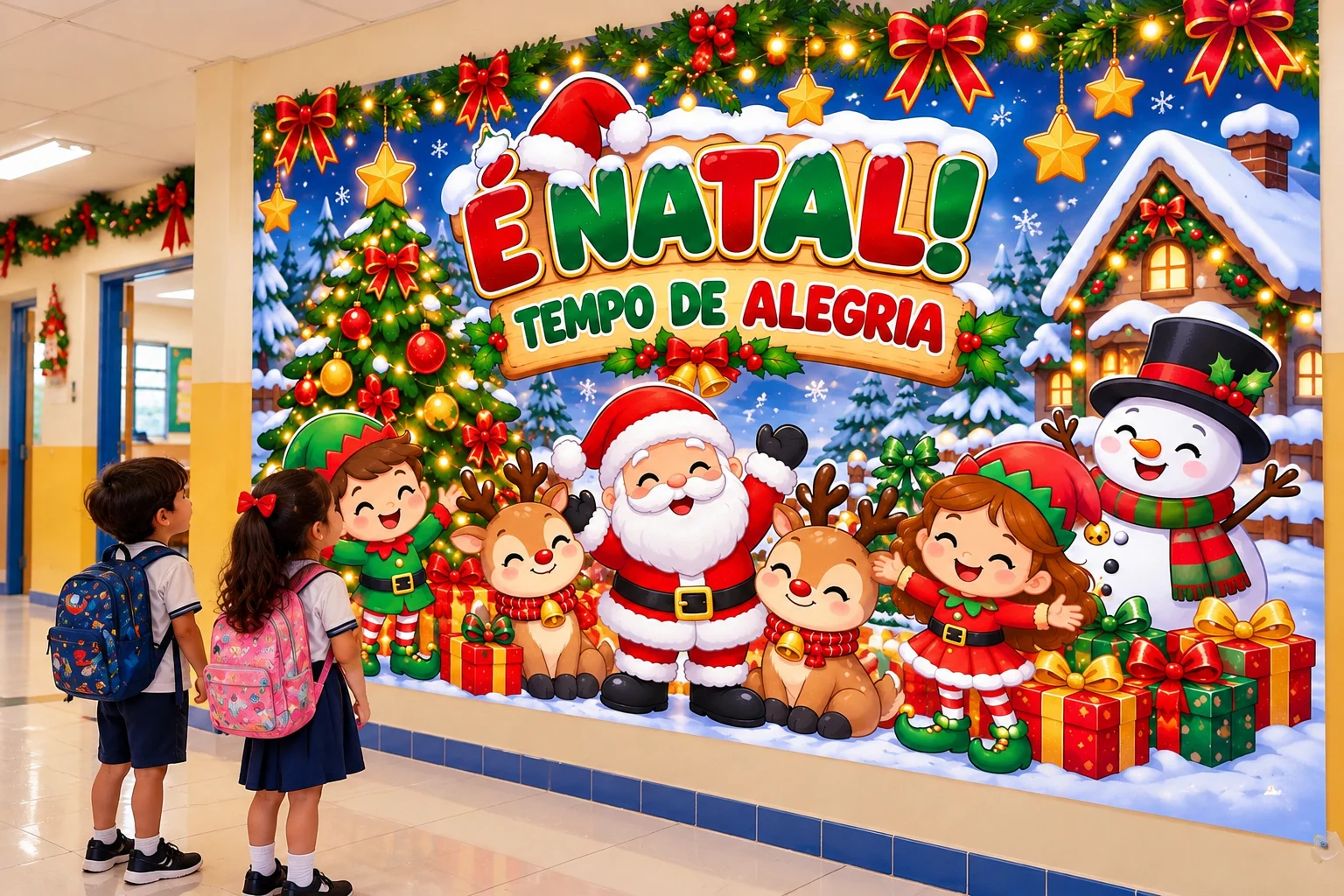 Painel Natalino em PDF – papai Noel, 16 Folhas — amostra 2: Arquivo em PDF dividido em 16 folhas A4 horizontais, formando… Painel Natalino em PDF – papai Noel, 16 Folhas — amostra 2: Arquivo em PDF dividido em 16 folhas A4 horizontais, formando…