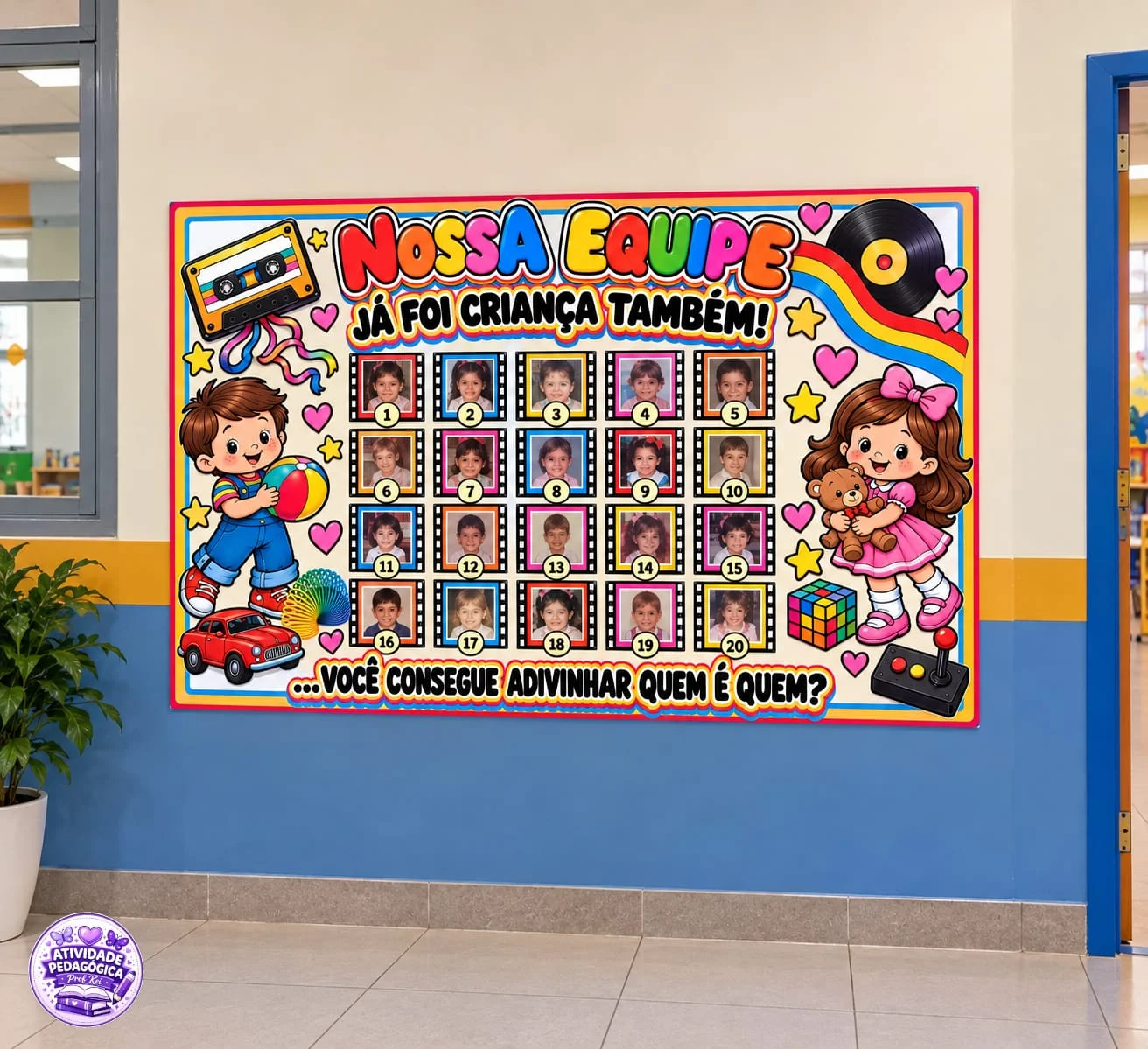 PAINEL “NOSSA EQUIPE JÁ FOI CRIANÇA TAMBÉM!” 📸🎉 — Datas comemorativas para Todas as séries: Uma proposta divertida para…