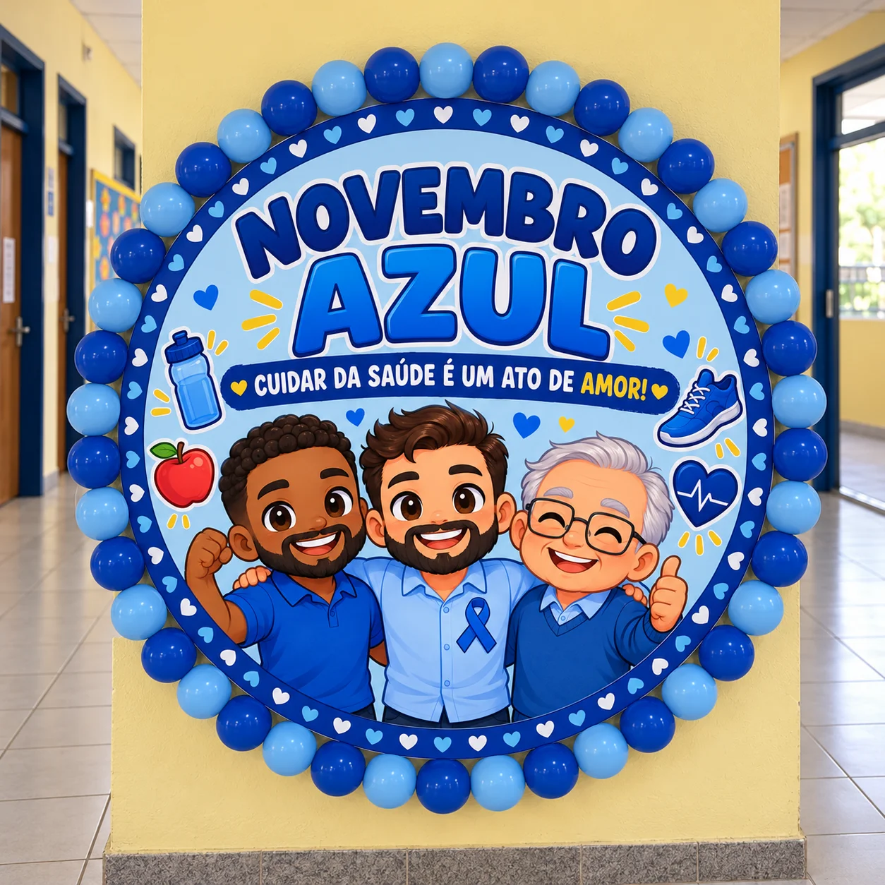 💙 PAINEL NOVEMBRO AZUL — CUIDAR É UM ATO DE AMOR! — capa do material