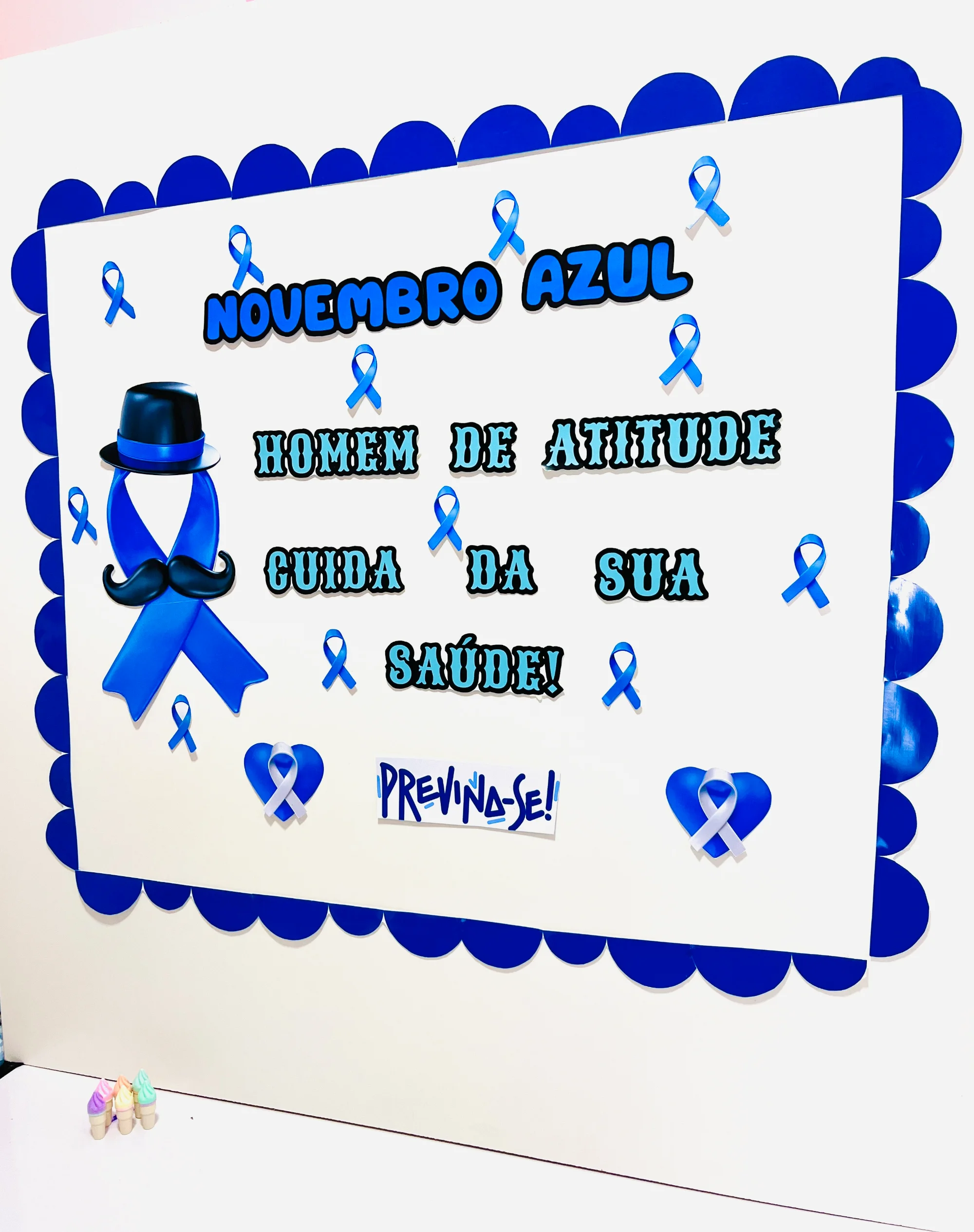 Painel Novembro Azul – Decoração Escolar e Conscientização — capa do material