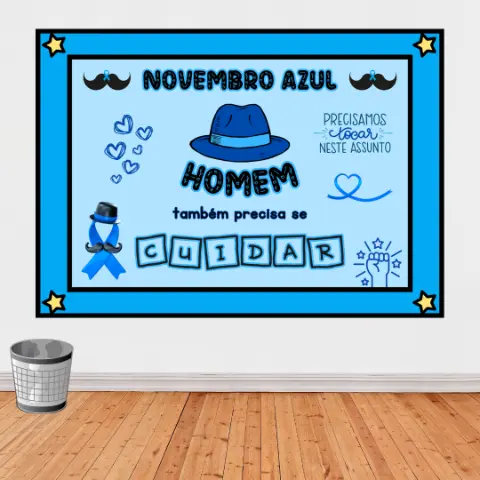 Painel Novembro Azul: Homem Também Precisa se Cuidar — amostra 1: Promova a conscientização sobre a saúde masculina com…