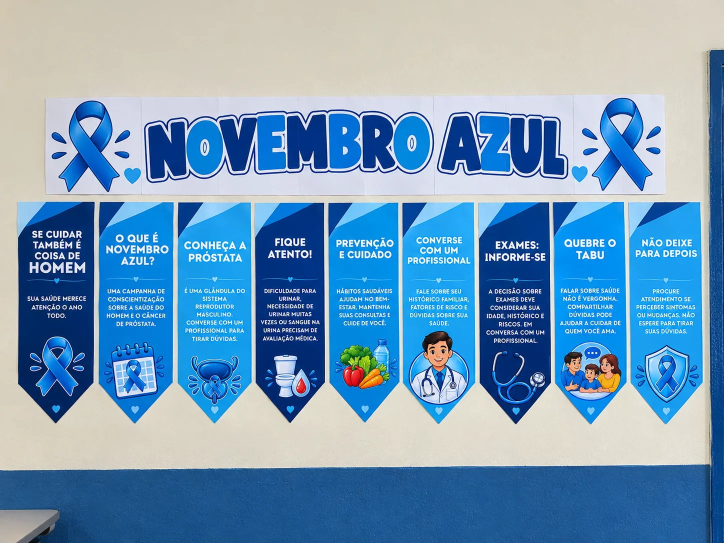Painel Novembro Azul + Lembrancinha (CARTÃO) — capa do material