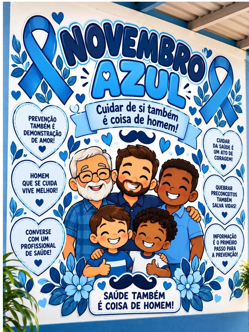 Painel Novembro Azul para Escola-Ensino fundamental — capa do material