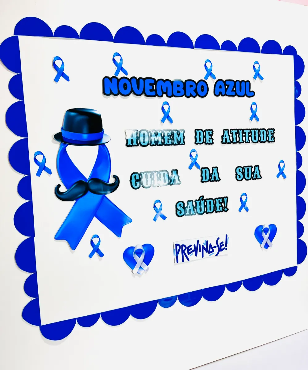 Painel Novembro Azul para Escola – Material em PDF — amostra 4: Um recurso prático para professores e escolas que desejam…