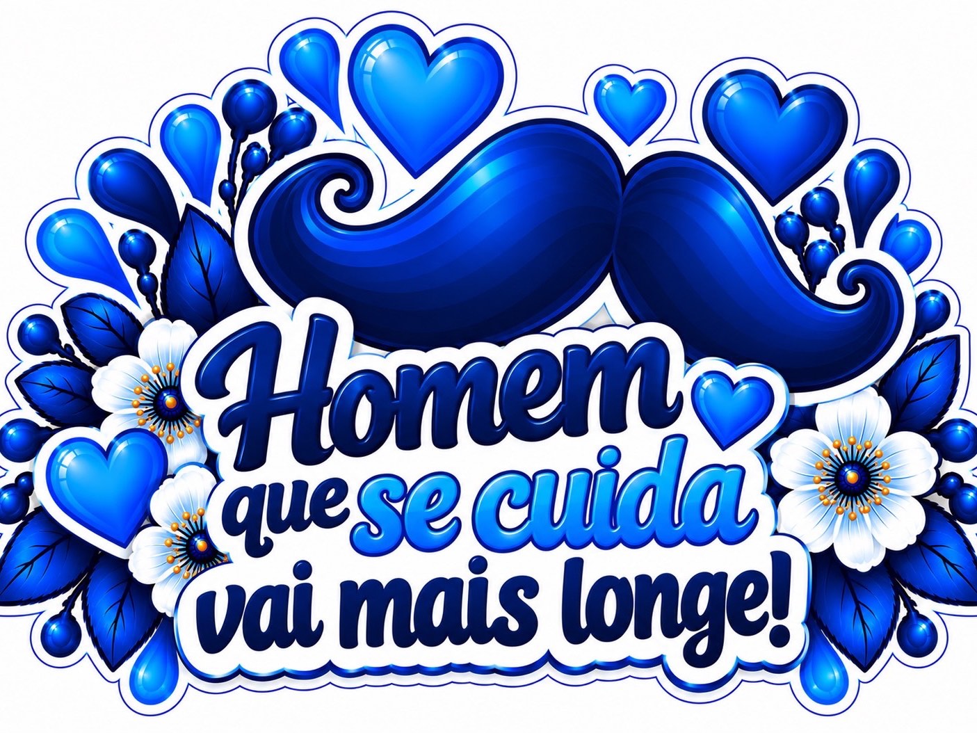 Painel Novembro Azul para Imprimir – Pegue e Monte A3 e A4 — amostra 5: Painel Novembro Azul para imprimir em A3 e A4 Painel Novembro Azul para Imprimir – Pegue e Monte A3 e A4 — amostra 5: Painel Novembro Azul para imprimir em A3 e A4
