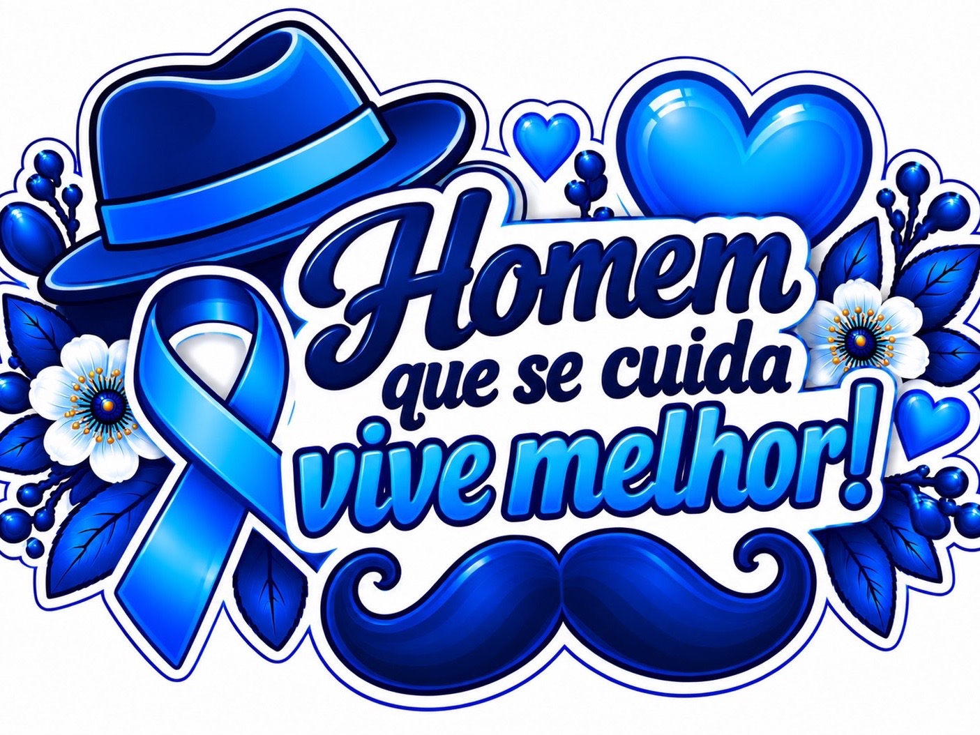 Painel Novembro Azul para Imprimir – Pegue e Monte A3 e A4 — amostra 6: Painel Novembro Azul para imprimir em A3 e A4 Painel Novembro Azul para Imprimir – Pegue e Monte A3 e A4 — amostra 6: Painel Novembro Azul para imprimir em A3 e A4