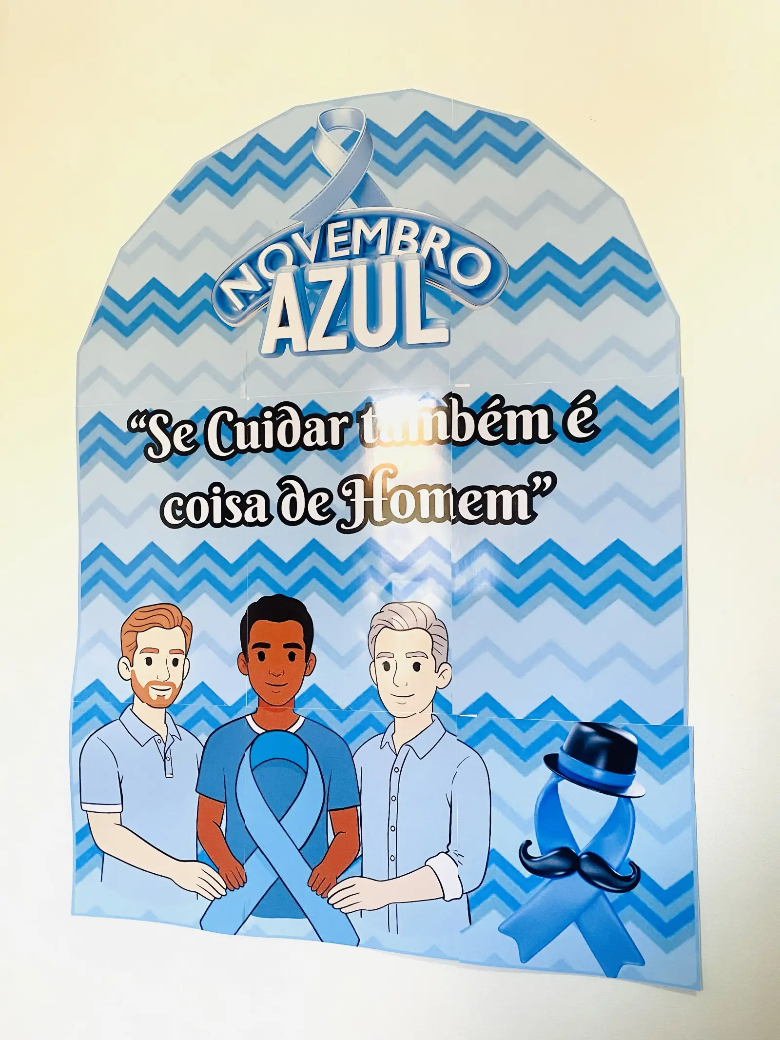 Painel novembro azul – PDF para Imprimir — amostra 2: Um painel diferenciado para conscientizar sobre a importância da…