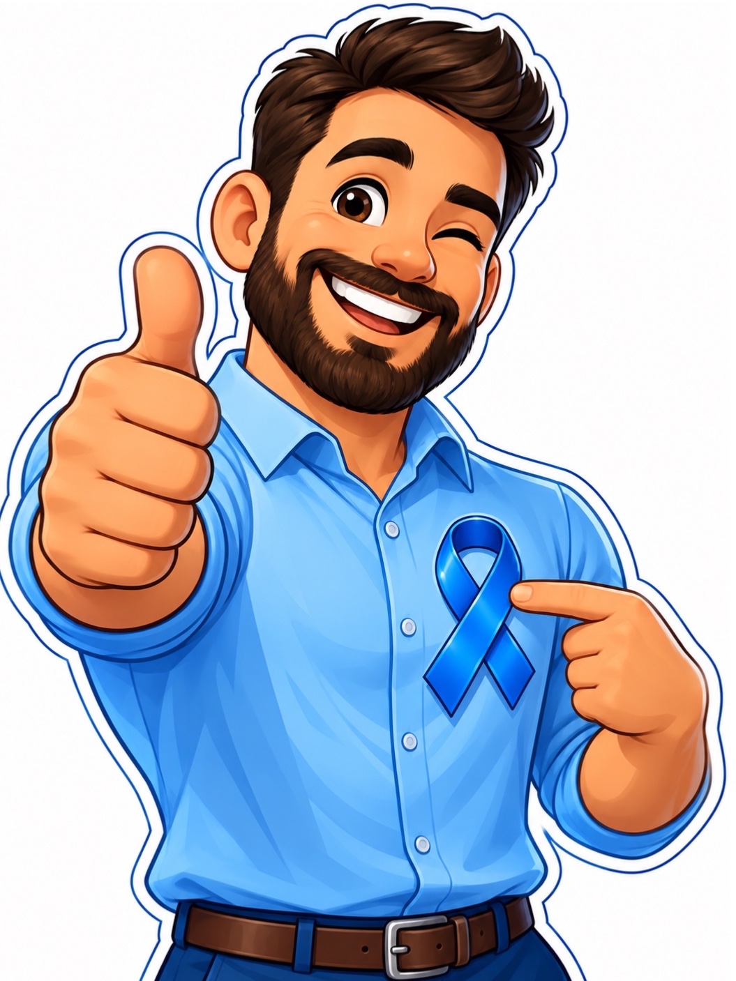 Painel Novembro Azul Pegue e Monte A3 | Decoração para Imprimir — amostra 3: Painel Novembro Azul em PDF com 10 folhas de…
