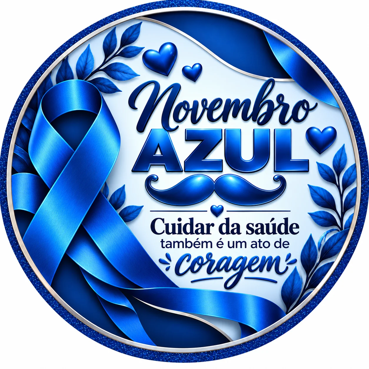 Painel Novembro Azul tamanho G em PDF pronto para imprimir — Datas comemorativas para Todas as séries: Novembro Azul merece…