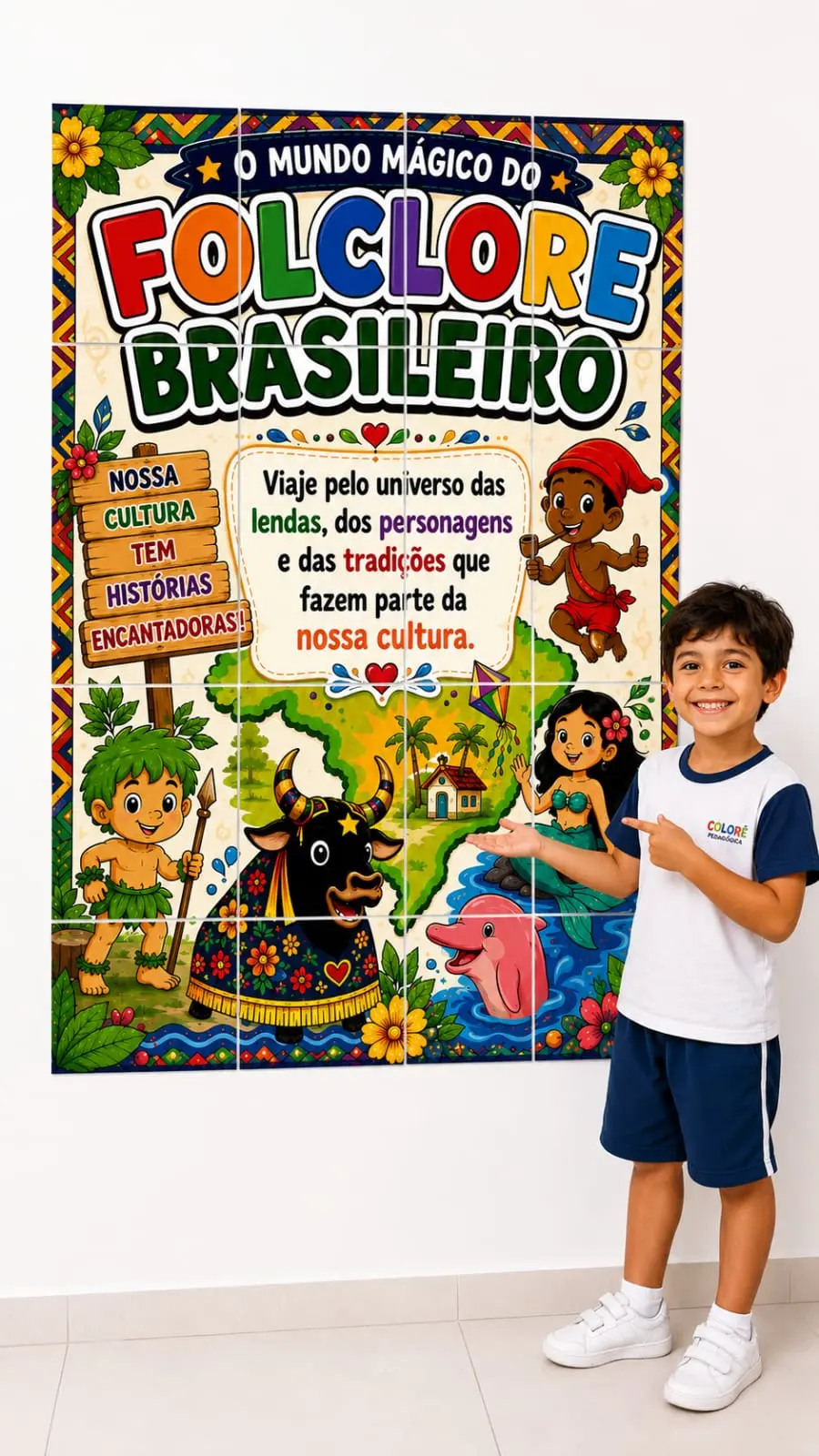 PAINEL – O MUNDO MÁGICO DO FOLCLORE BRASILEIRO ✨🍃 — amostra 2: PAINEL – O MUNDO MÁGICO DO FOLCLORE BRASILEIRO ✨🍃 Leve a…