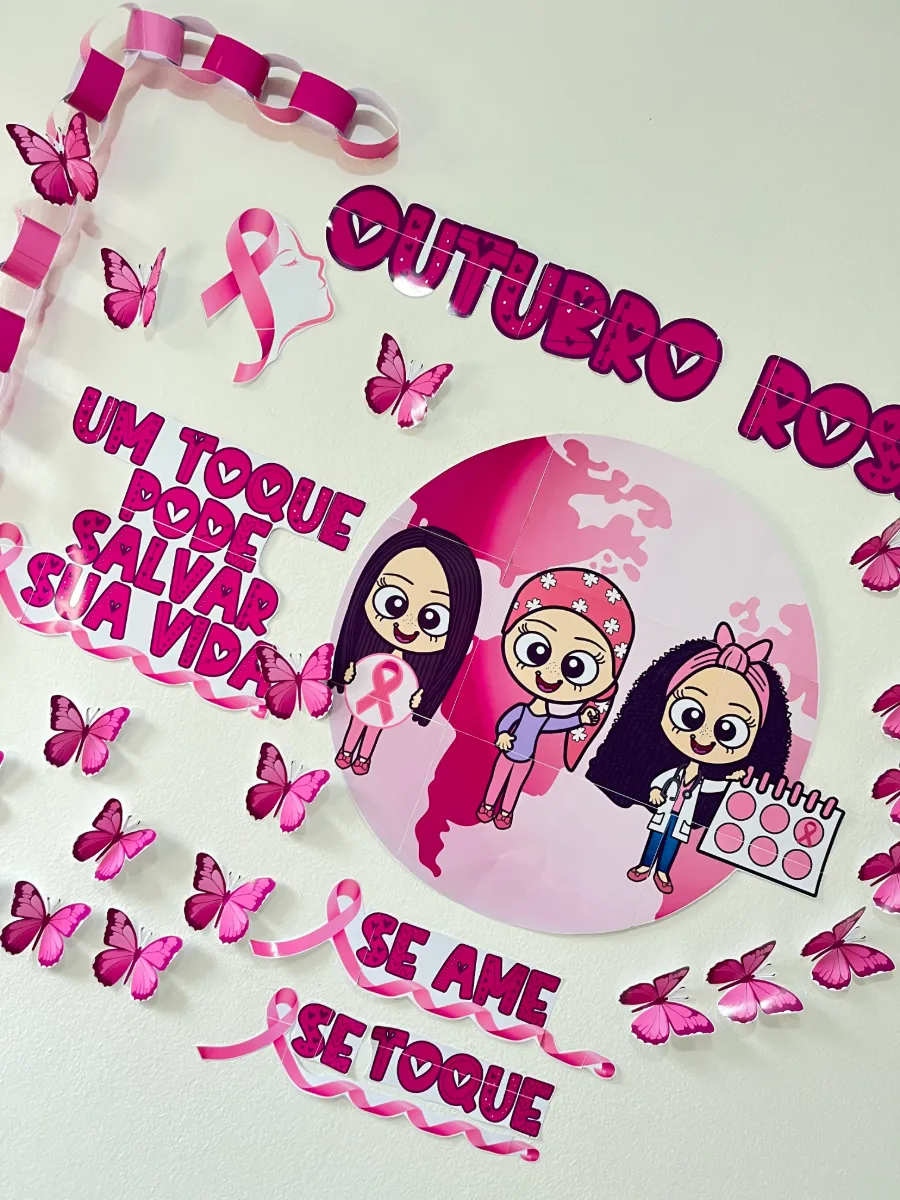 Painel Outubro Rosa: A Beleza do Cuidado e da Prevenção — amostra 1: O Painel Outubro Rosa é uma proposta educativa e…