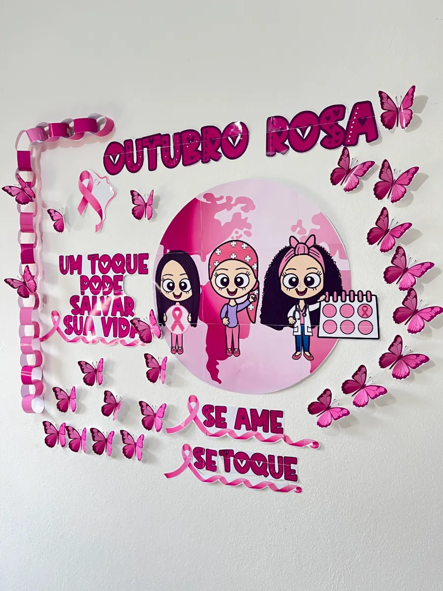 Painel Outubro Rosa: A Beleza do Cuidado e da Prevenção — amostra 3: O Painel Outubro Rosa é uma proposta educativa e…