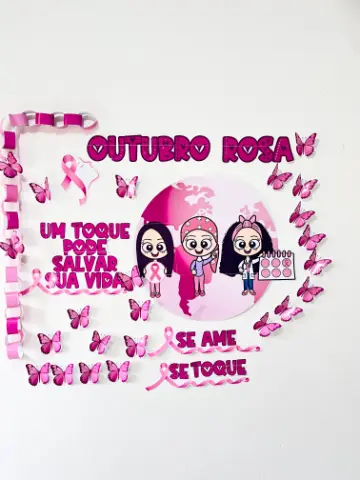 Painel Outubro Rosa: A Beleza do Cuidado e da Prevenção — capa do material