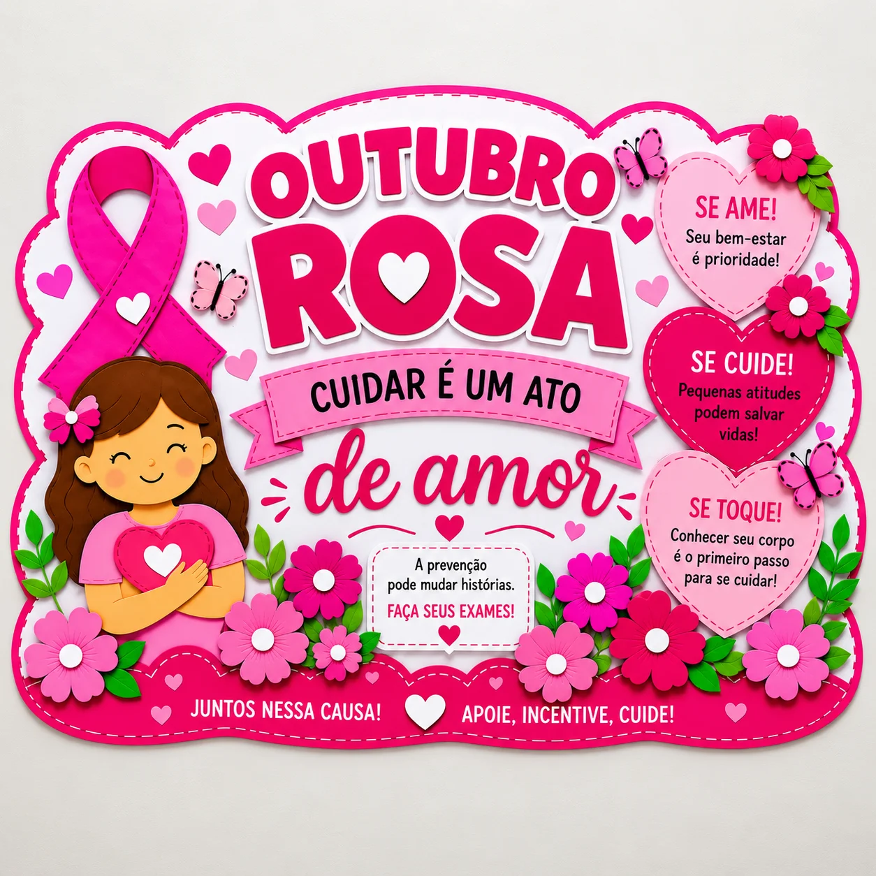 Painel Outubro Rosa – Cuidar É Um Ato de Amor — capa do material
