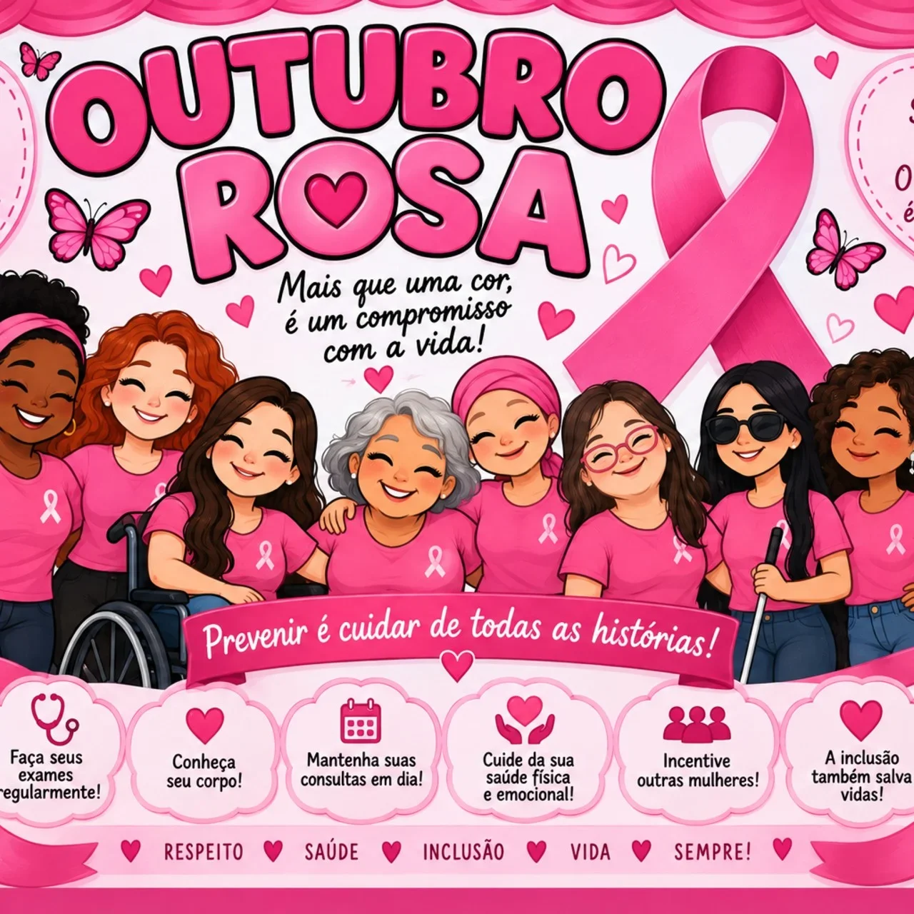 Painel Outubro Rosa Educação Infantil e Fundamental PDF 18 paginas — capa do material