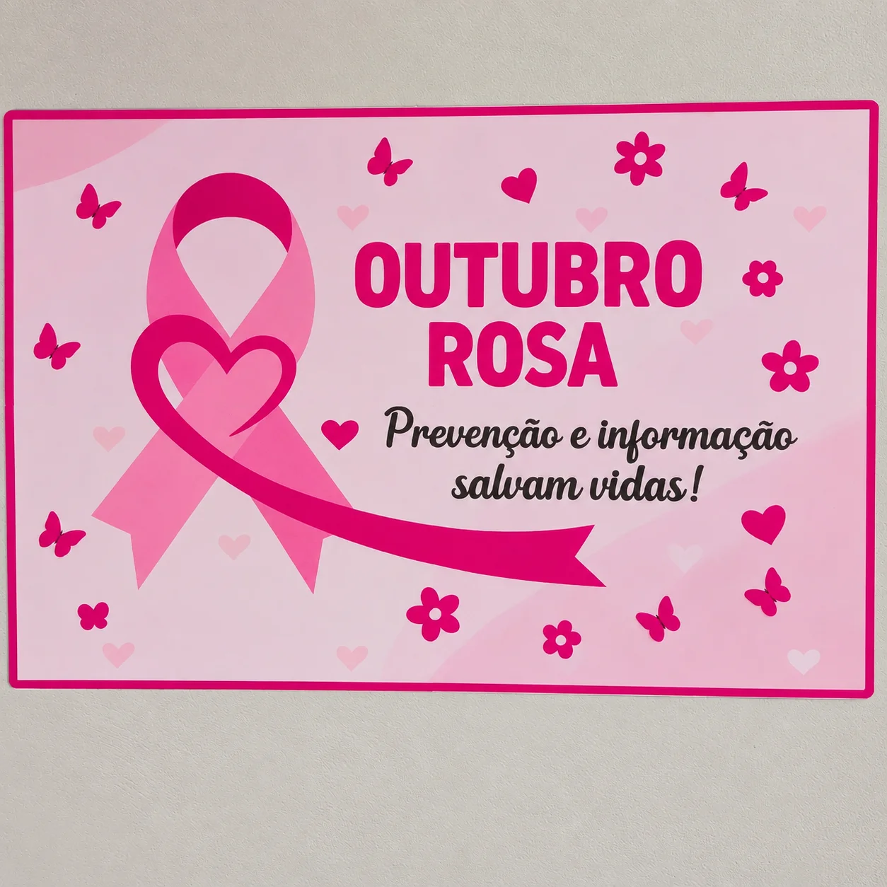 Painel Outubro Rosa, em PDF – Prevenção e Informação Salvam Vidas — Ciências para Educação Infantil: Leve conscientização e…