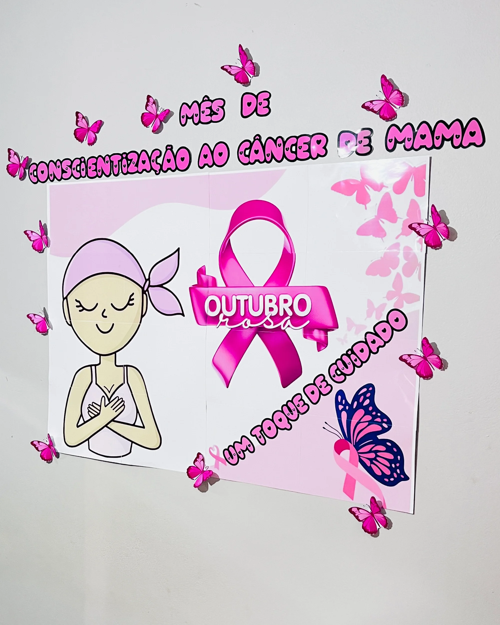 Painel Outubro Rosa – Material Pedagógico — amostra 1: Ideal para Painel Outubro Rosa – Material Pedagógico — amostra 1: Ideal para